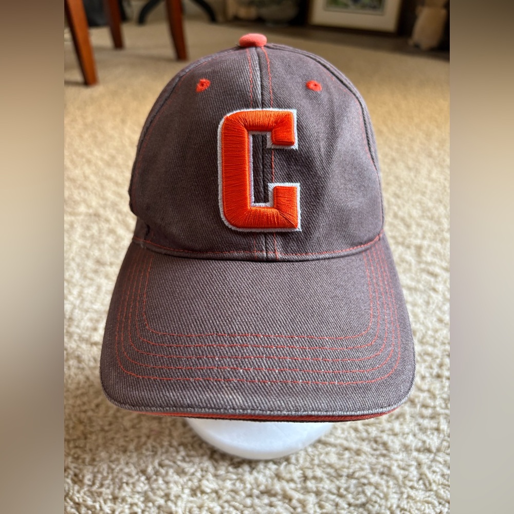 Cleveland C-Town Brown & Orange Adjustable Hat‎ Donegal Bay USA Cotton Cap Used